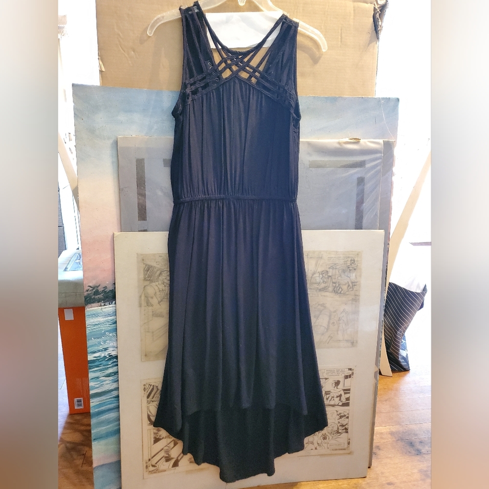 Strappy black dress